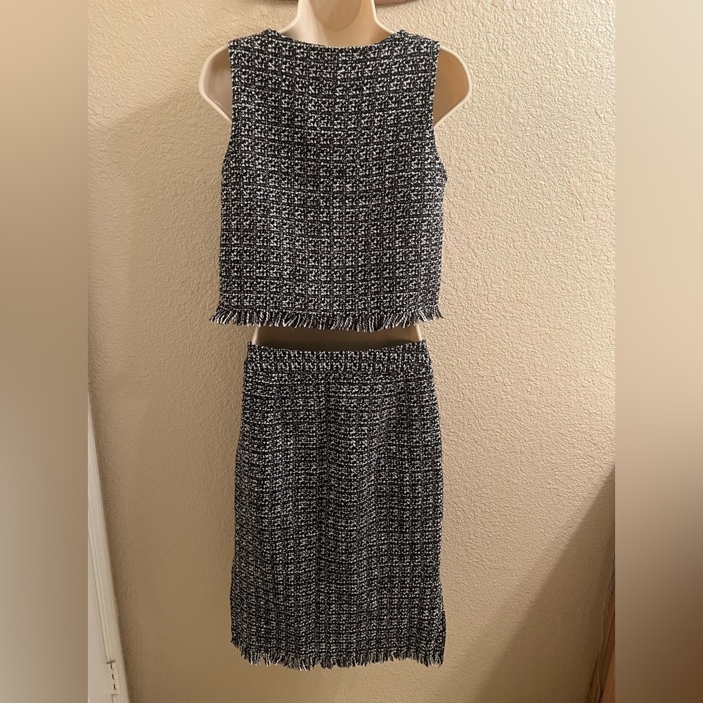 Chic Tweed Two-Piece Set - Picture 3 of 4